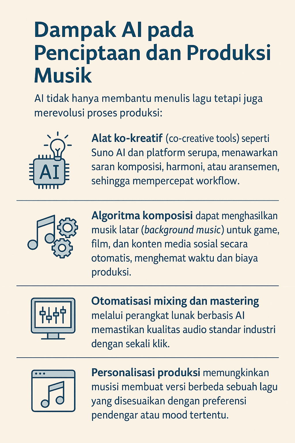 AI Musik 2025 - revolusi teknologi dalam industri musik global